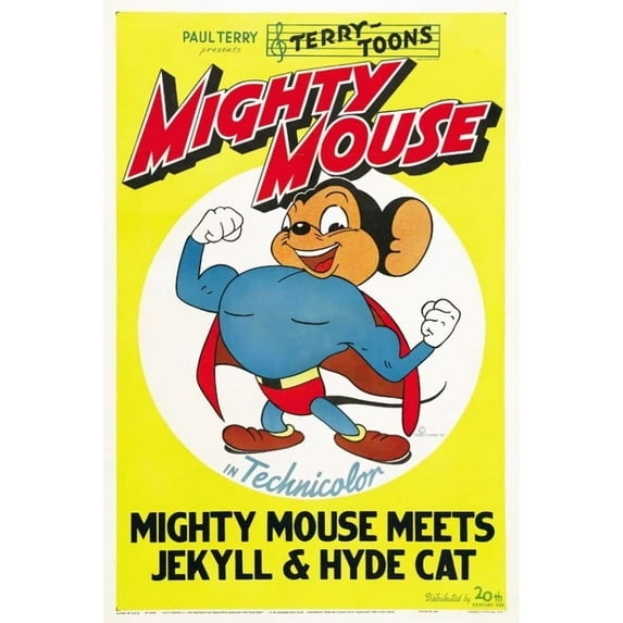 Posterazzi MOVGJ4167 Mighty Mouse Meets Jekyll & Hyde Cat Movie Poster - 27 x 40 in.