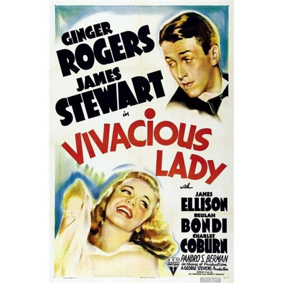 Posterazzi MOVIB93060 Vivacious Lady Movie Poster - 27 x 40 in.