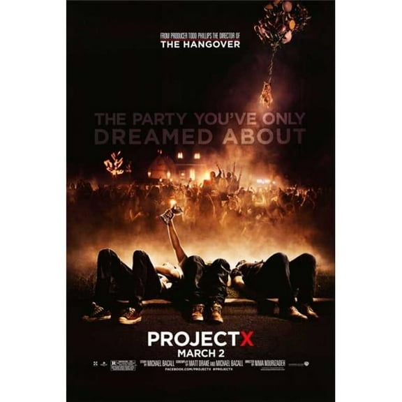Posterazzi MOVIB97994 Project x Movie Poster - 27 x 40 in.