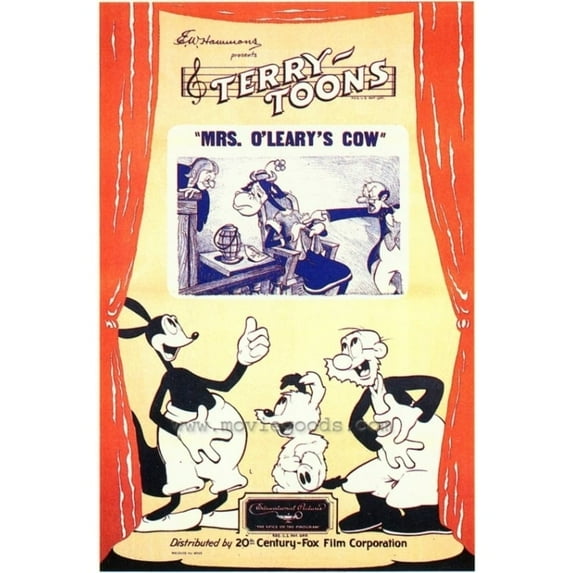 Posterazzi MOVIF0348 Mrs. O Learys Cow Movie Poster - 27 x 40 in.