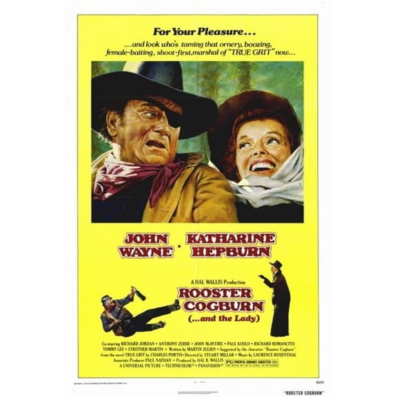 Posterazzi MOVIF1321 Rooster Cogburn Movie Poster - 27 x 40 in.