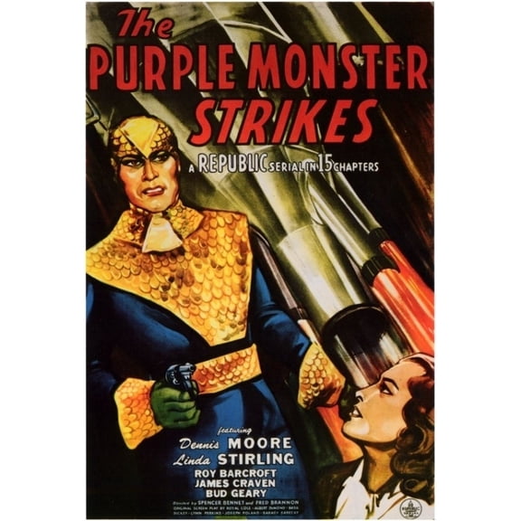 Posterazzi MOVIF2296 The Purple Monster Strikes Movie Poster - 27 x 40 in.
