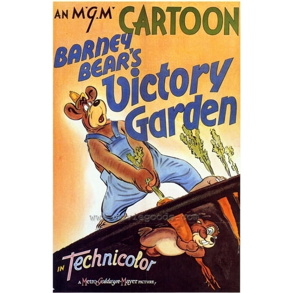 Posterazzi MOVIF3301 Barney Bears Victory Garden Movie Poster - 27 x 40 in.