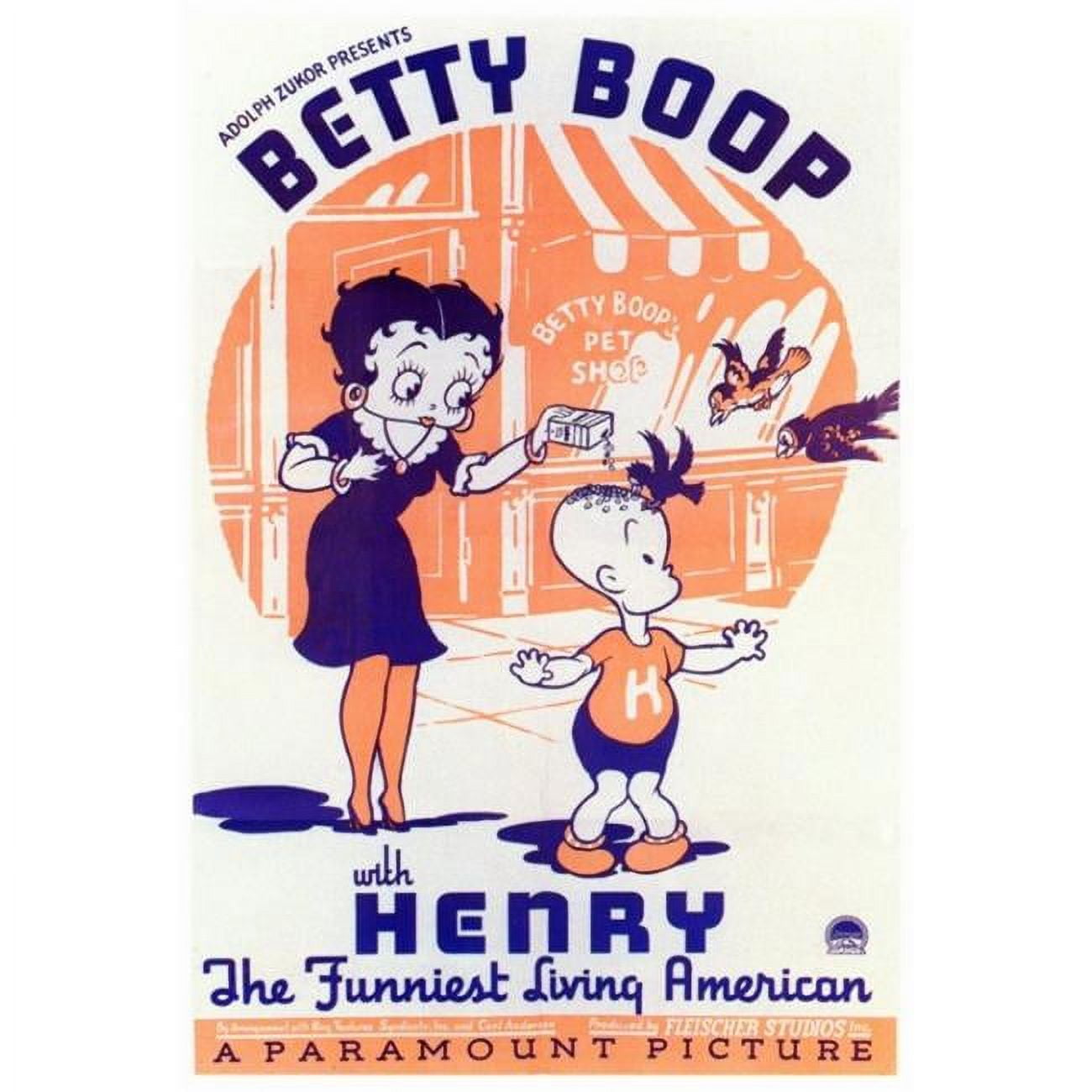 Betty Boop - Enamel Poster - Betty Boop in Love