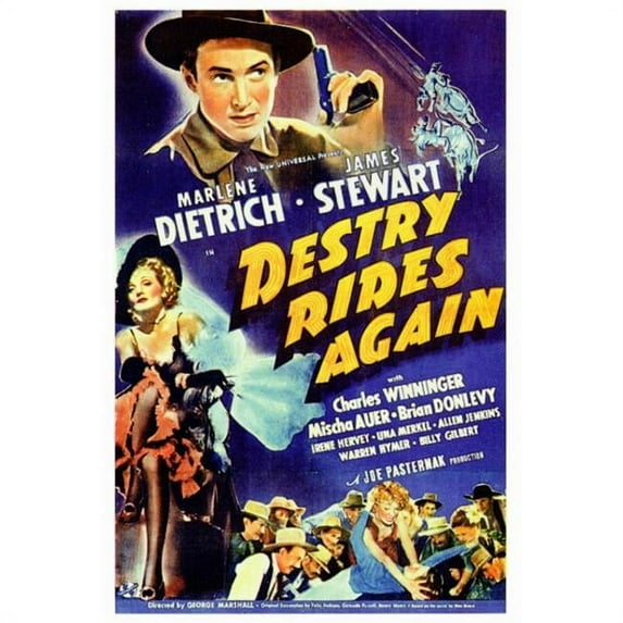 Posterazzi MOVIF7172 Destry Rides Again Movie Poster - 27 x 40 in.