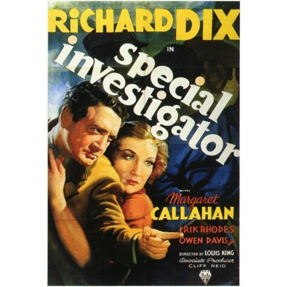 Posterazzi MOVIF8349 Special Investigator Movie Poster - 27 x 40 in.