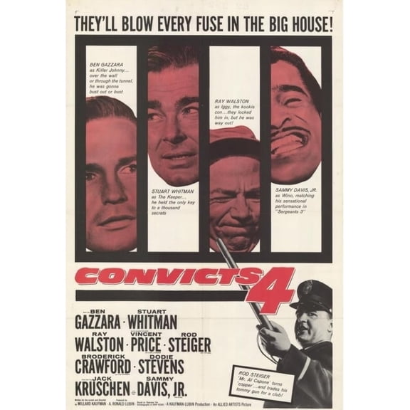 Posterazzi MOVIH2224 Convicts Four Movie Poster - 27 x 40 in.