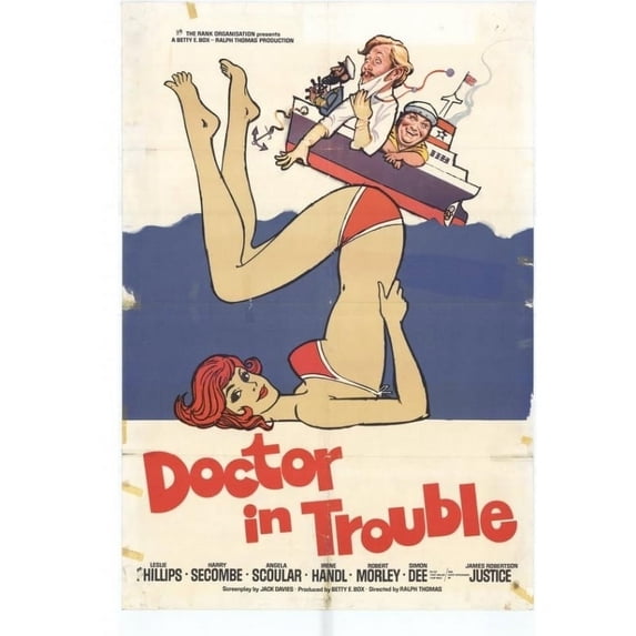 Posterazzi MOVIH2622 Doctor in Trouble Movie Poster - 27 x 40 in.