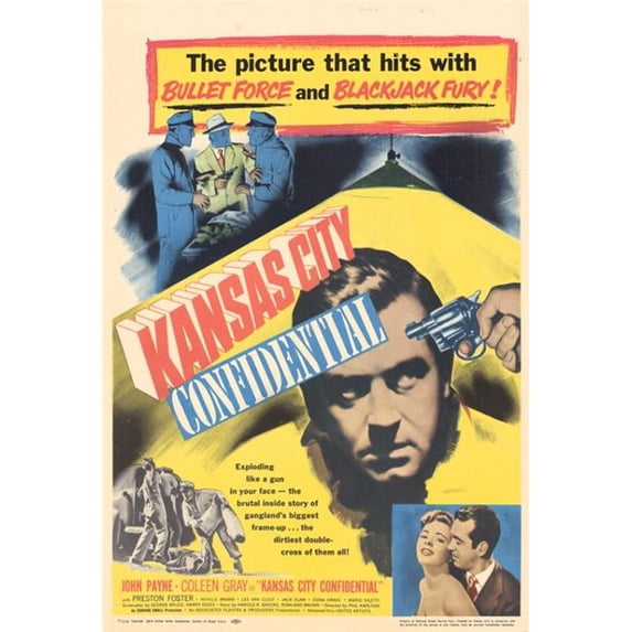 Posterazzi MOVIH5739 Kansas City Confidential Movie Poster - 27 x 40 in.