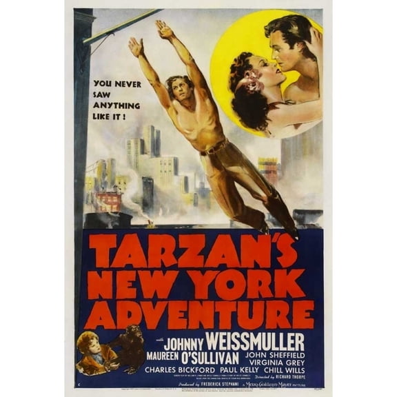 Posterazzi MOVIJ1212 Tarzans New York Adventure Movie Poster - 27 x 40 in.