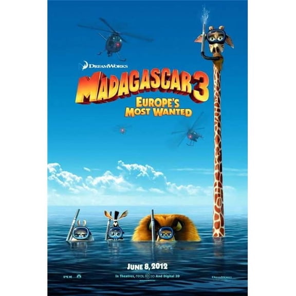 Posterazzi  Madagascar 3 Movie Poster - 27 x 40 in.