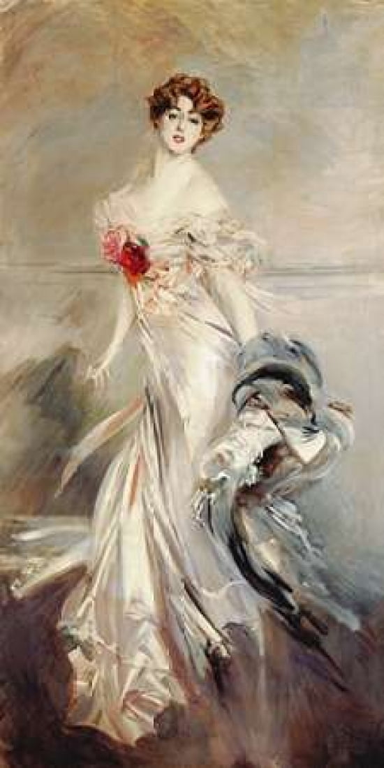 Posterazzi Madame Marthe Regnier Canvas Art - Giovanni Boldini (10 x 20)