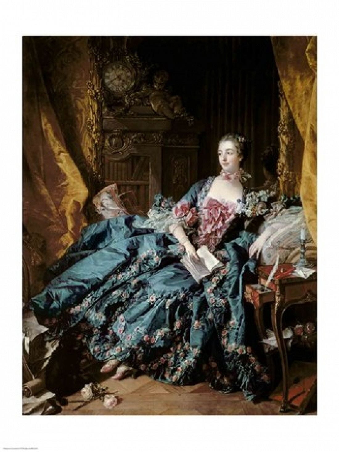 Posterazzi Madame de Pompadour 1756 Canvas Art - Francois Boucher (24 x 36)