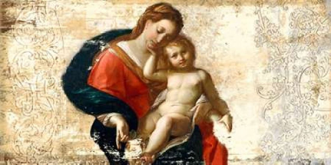 Posterazzi Madonna and Child-after Procaccini Canvas Art - Simon Roux (24 x 48)