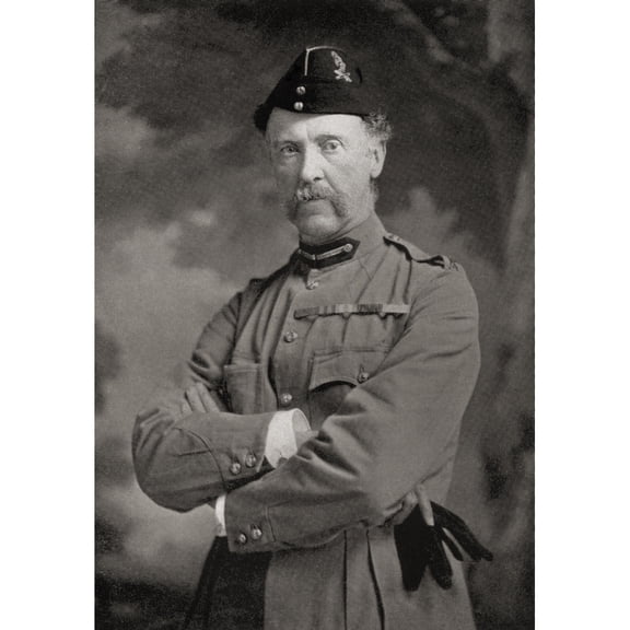 Posterazzi Major-General N.G. Lyttelton, Born 1845 British Army Officer From The Book South Africa & The Transvaal War by Louis Creswicke Published 1900 Poster Print, 24 x 34 - Large
