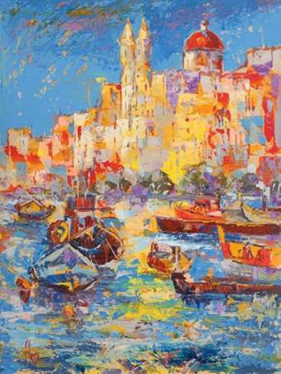 Posterazzi Malta Canvas Art - Luigi Florio (22 x 28)