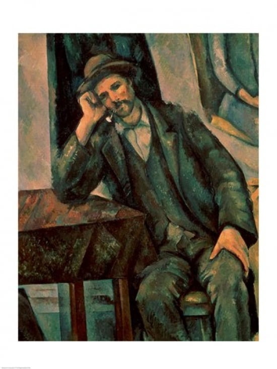 Posterazzi Man Smoking a Pipe Canvas Art - Paul Cezanne (24 x 36)