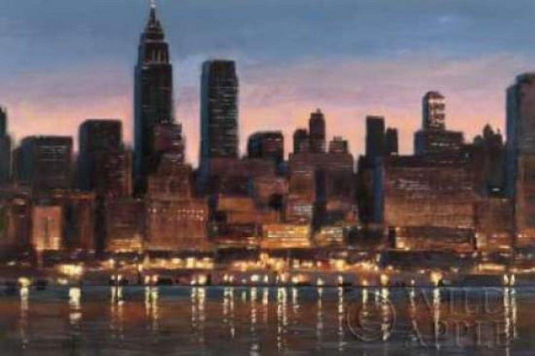 Posterazzi Manhattan Reflection Canvas Art - James Wiens (24 x 36)