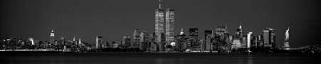 Posterazzi Manhattan Skyline 2001 Canvas Art - Richard Berenholtz (12 x 36)