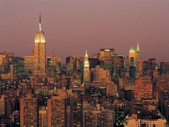Posterazzi Manhattan Skyline Canvas Art - Richard Berenholtz (18 x 24)