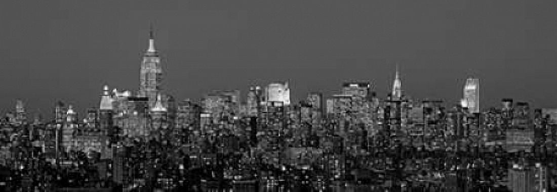 Posterazzi Manhattan Skyline Canvas Art - Richard Berenholtz (24 x 48)