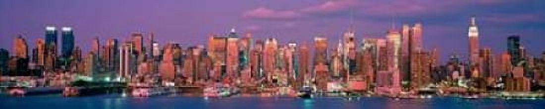 Posterazzi Manhattan Skyline NYC Canvas Art - Richard Berenholtz (12 x 36)