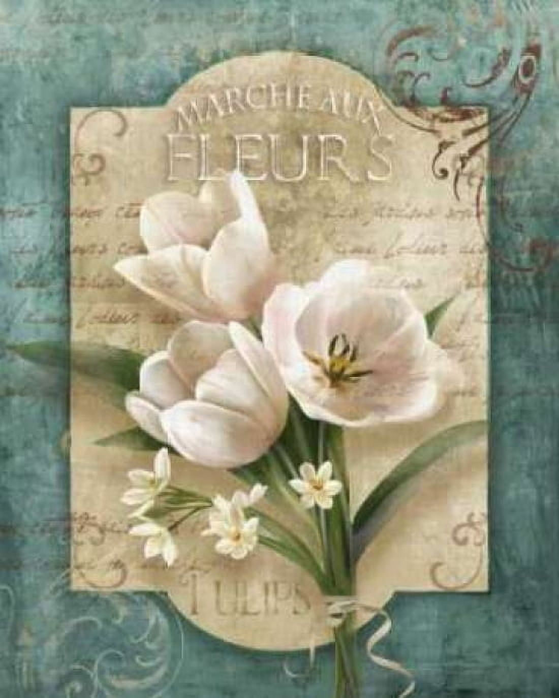 Posterazzi Marche aux Fleurs Canvas Art - Conrad Knutsen (24 x 30)