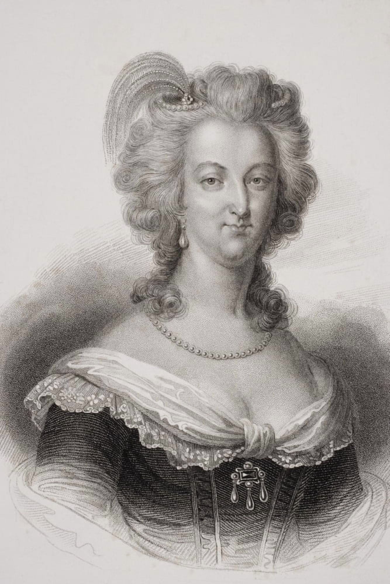 Posterazzi Marie Antoinette 1755-1793 Queen Of France Wife Of Louis Xvi Engraved By S Freeman Canvas Art - Ken Welsh  Design Pics (24 x 36)