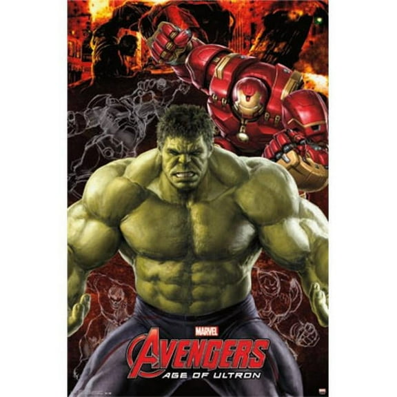 Posterazzi  Marvel Avengers 2 Age of Ultron - Hulk Poster Print - 24 x 36 in.