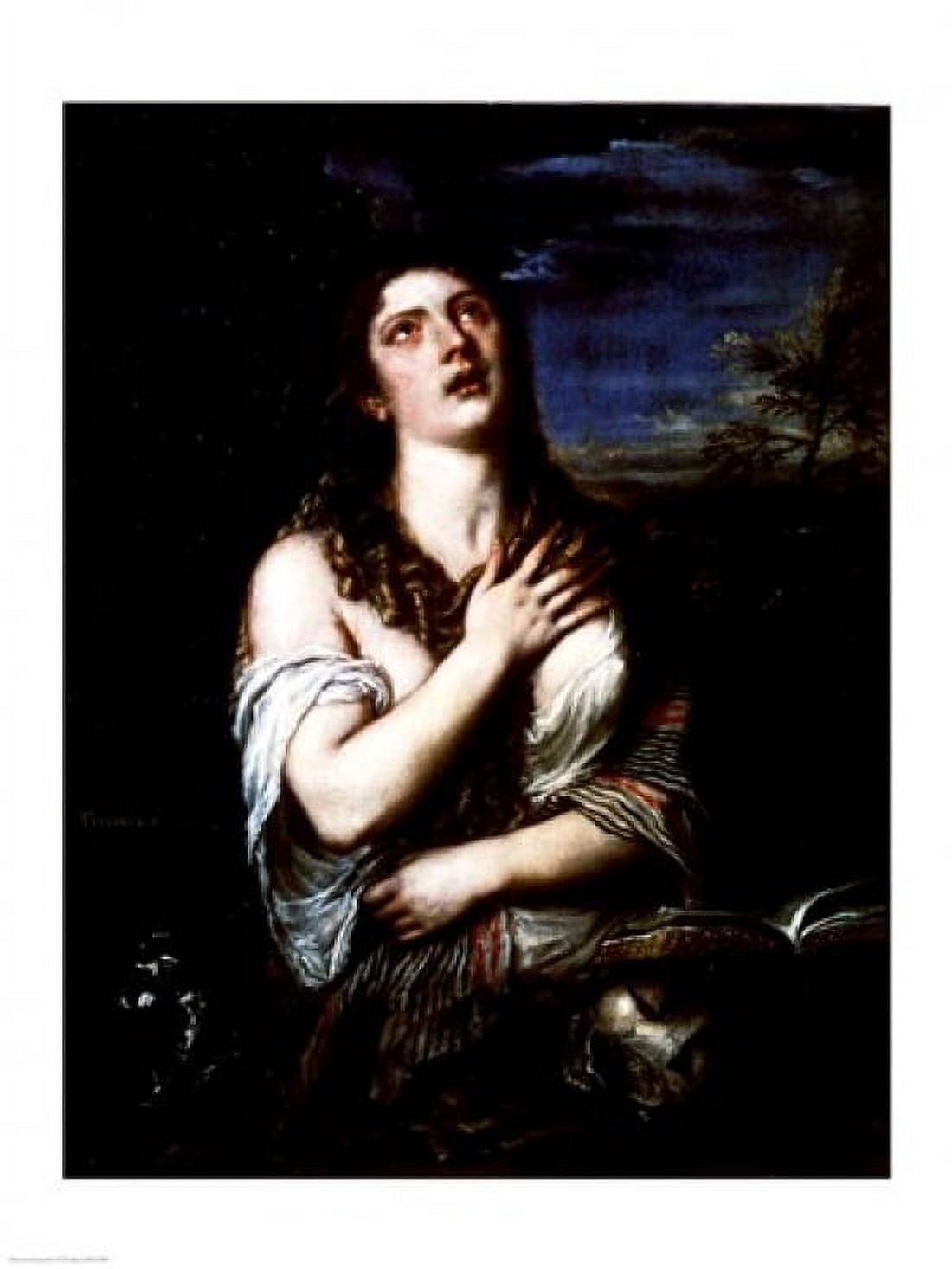 Posterazzi Mary Magdalene c1561 Canvas Art - Titian (24 x 36)