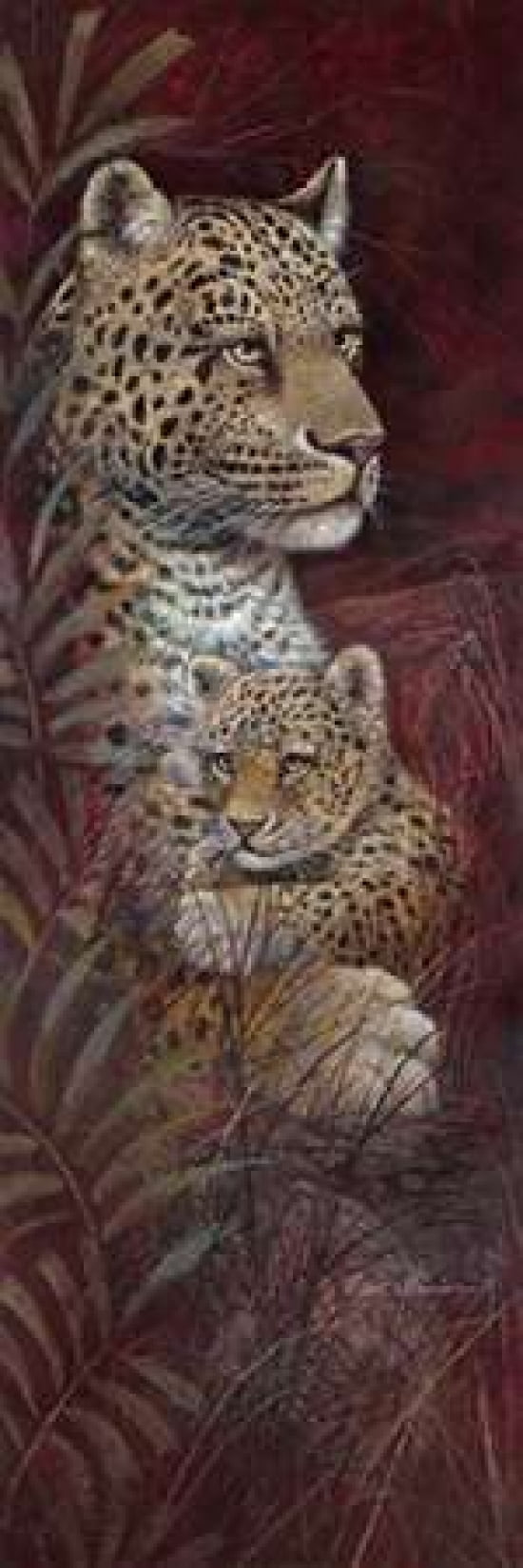 Posterazzi Maternal Affection Canvas Art - Ruane Manning (12 x 36)