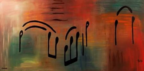 Posterazzi Meditation Canvas Art - Carmen Guedez (24 x 48)