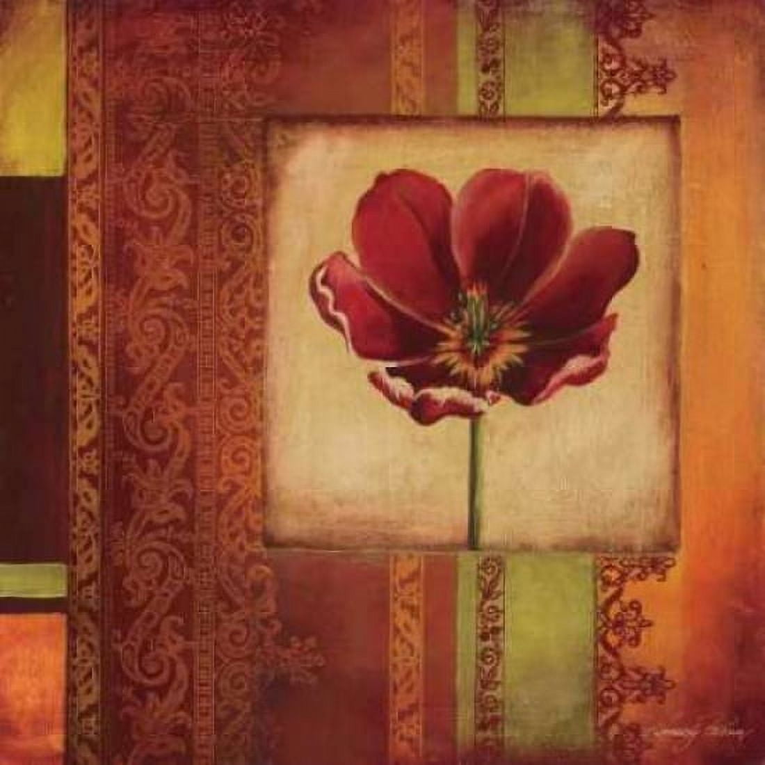 Posterazzi Mediterranean Floral I Canvas Art - Kimberly Poloson (24 x 24)