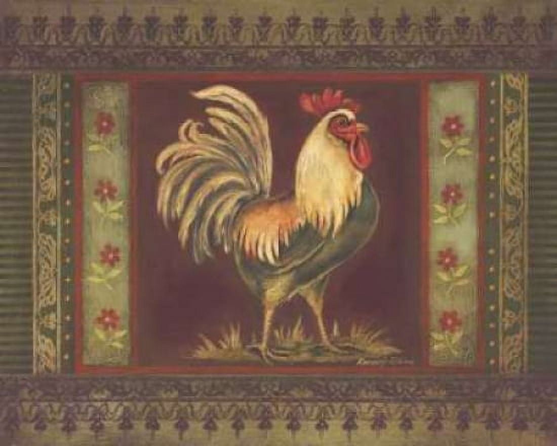 Posterazzi Mediterranean Rooster II Canvas Art - Kimberly Poloson (24 x 30)