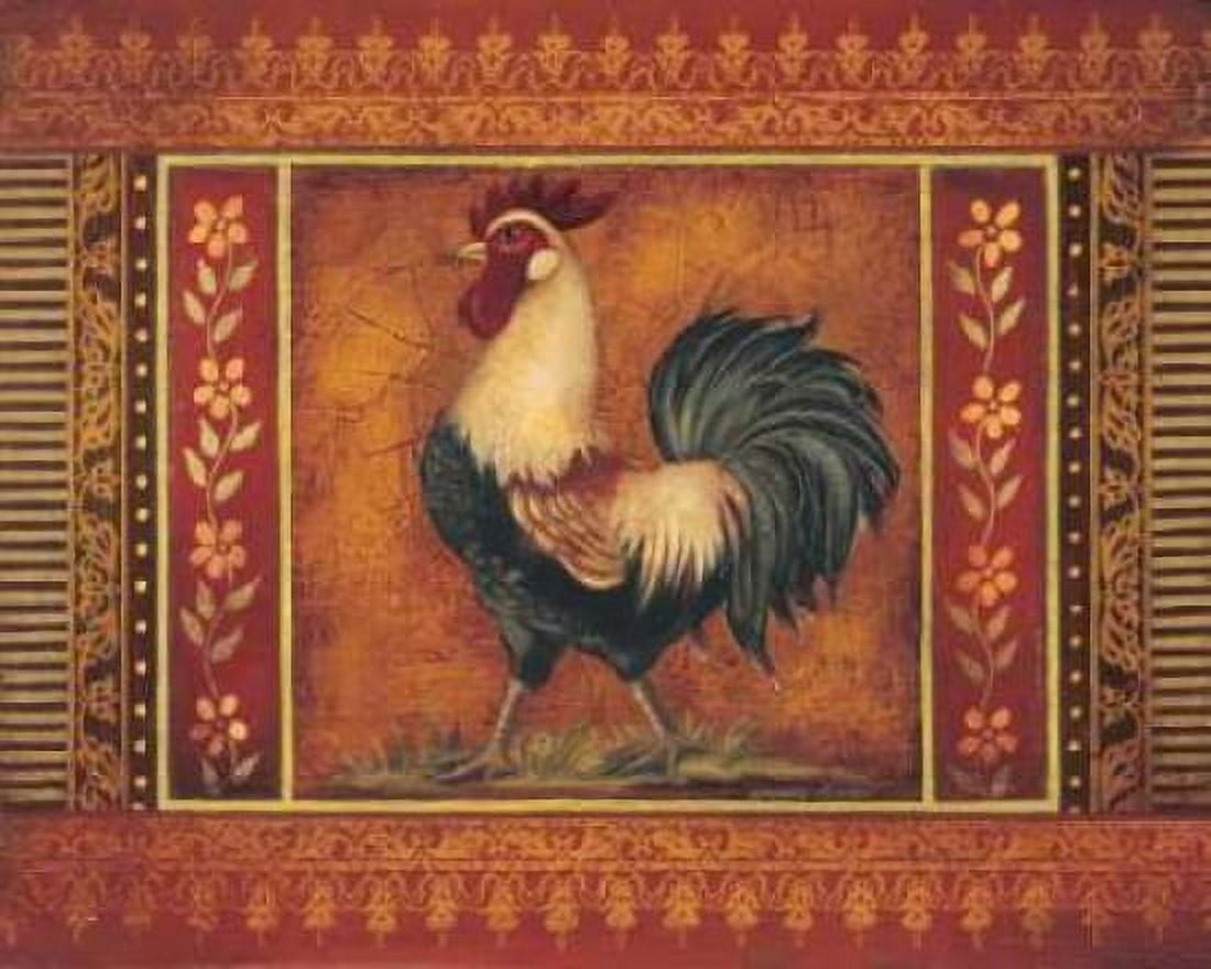Posterazzi Mediterranean Rooster III Canvas Art - Kimberly Poloson (24 x 30)