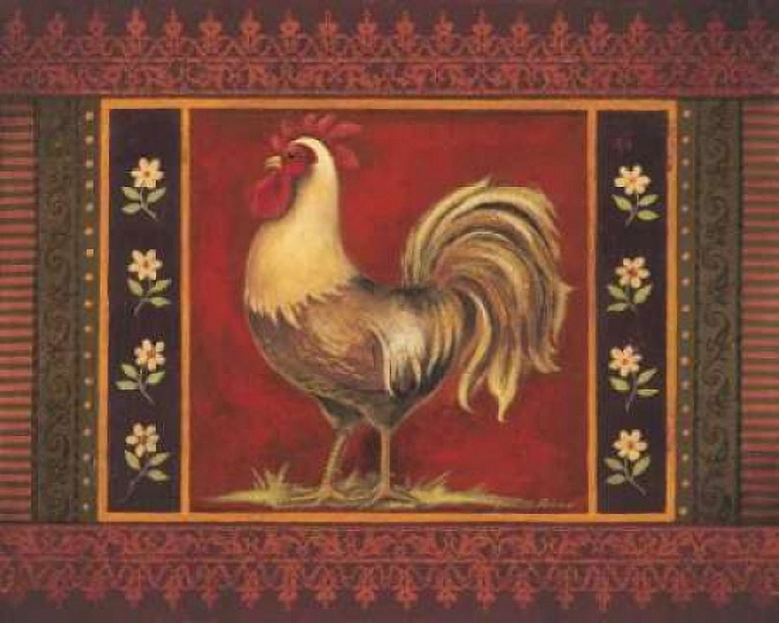 Posterazzi Mediterranean Rooster IV Canvas Art - Kimberly Poloson (24 x 30)