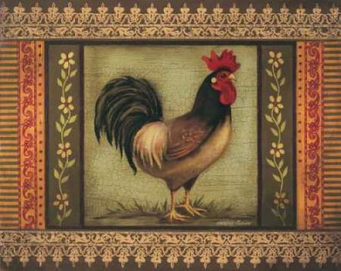 Posterazzi Mediterranean Rooster VI Canvas Art - Kimberly Poloson (24 x 30)