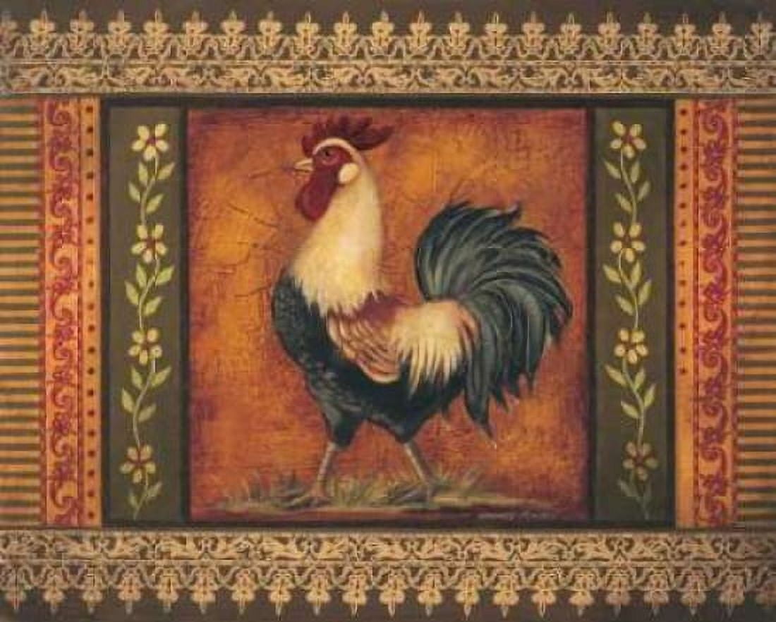 Posterazzi Mediterranean Rooster VII Canvas Art - Kimberly Poloson (20 x 24)
