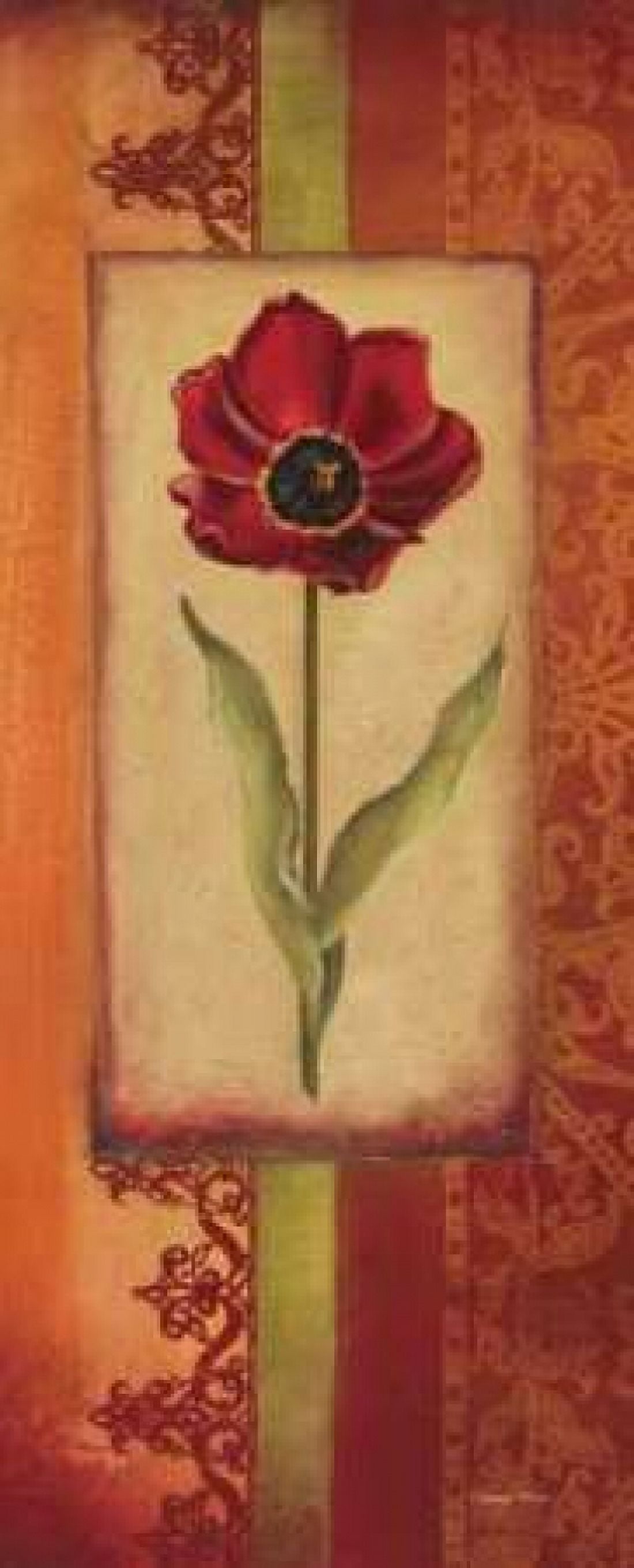Posterazzi Mediterranean Tulip II Canvas Art - Kimberly Poloson (24 x 48)