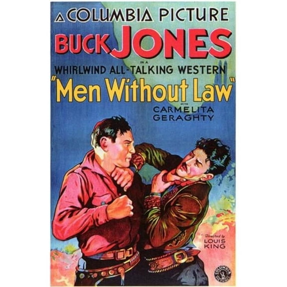 Posterazzi  Men Without Law Movie Poster - 11 x 17 in.