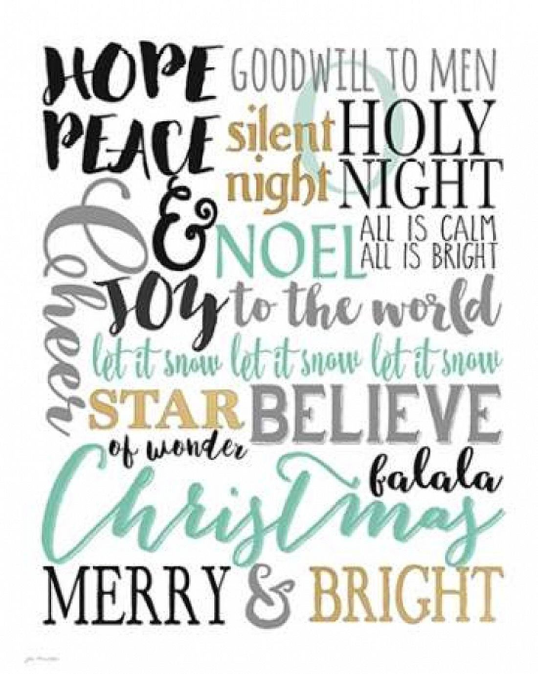 Posterazzi Merry & Bright Subway II Canvas Art - Jo Moulton (24 x 30)