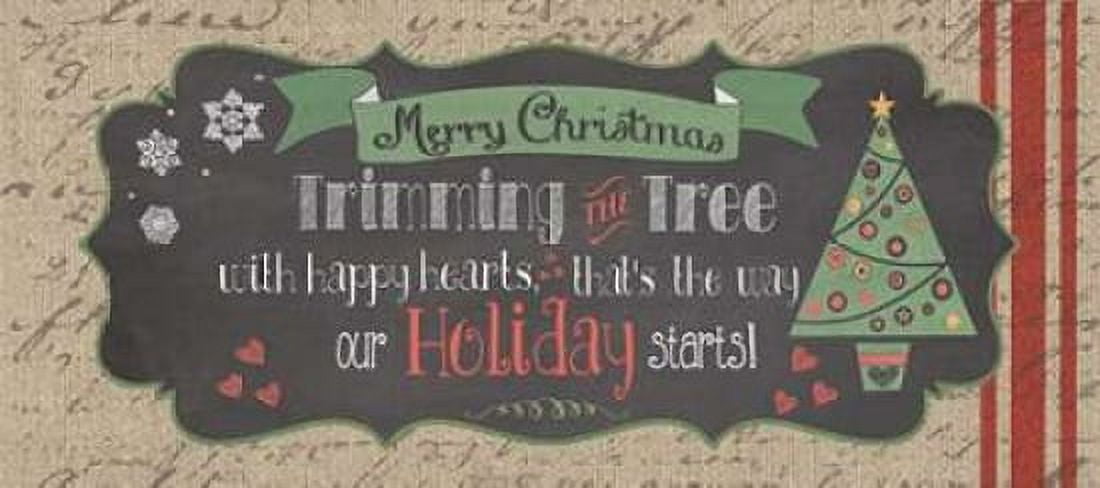 Posterazzi Merry Christmas Canvas Art - Jo Moulton (10 x 20)
