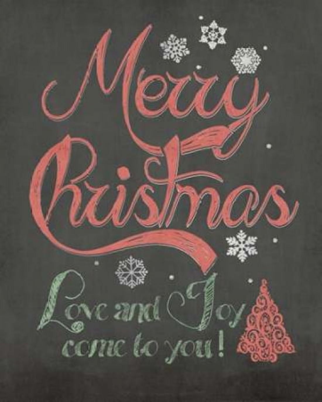Posterazzi Merry Christmas Canvas Art - Jo Moulton (24 x 30)