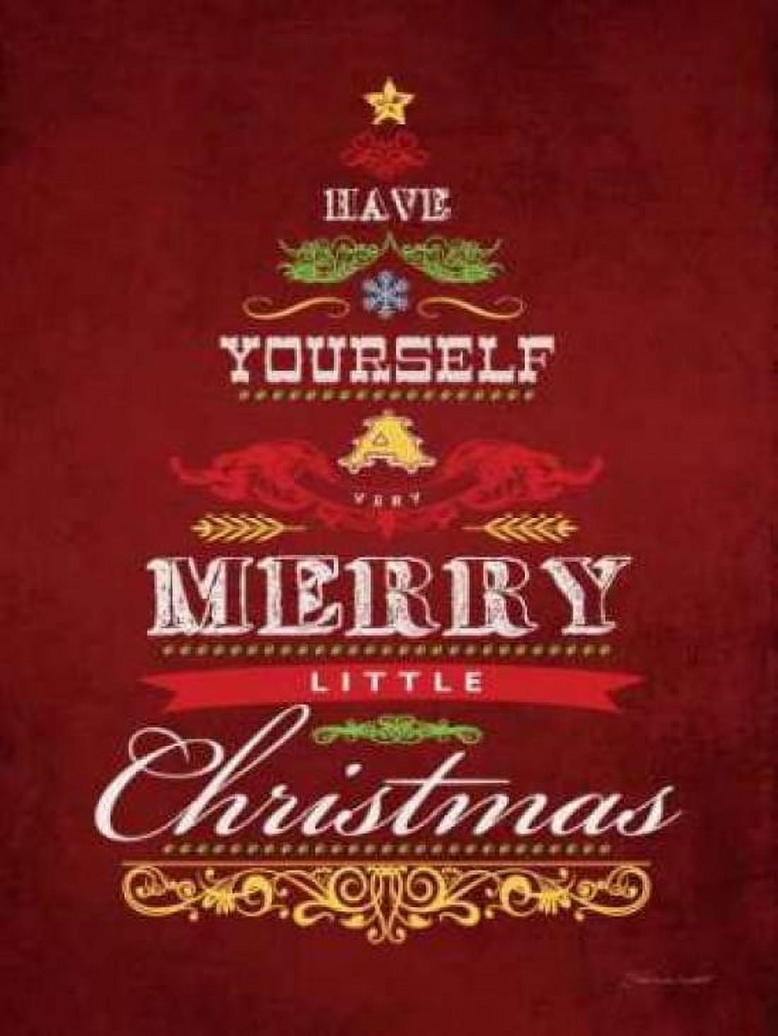 Posterazzi Merry Christmas Canvas Art - Stephanie Marrott (18 x 24)