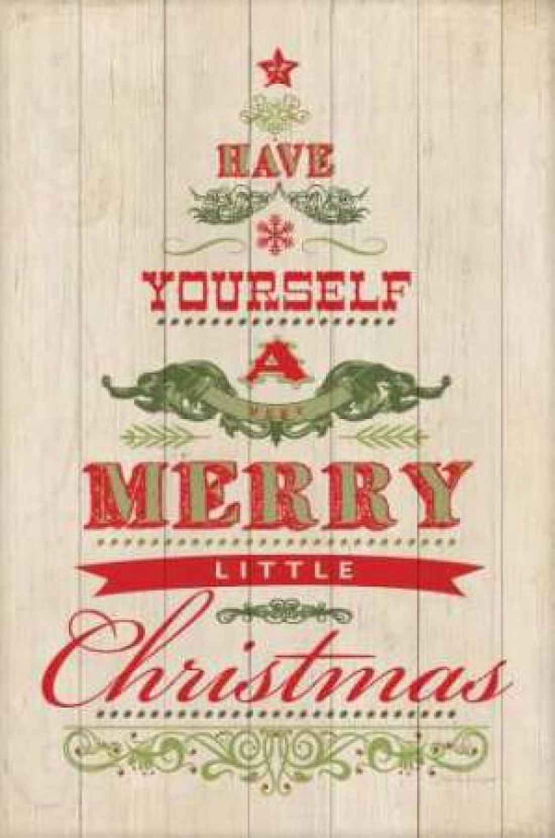 Posterazzi Merry Christmas Canvas Art - Stephanie Marrott (24 x 36)