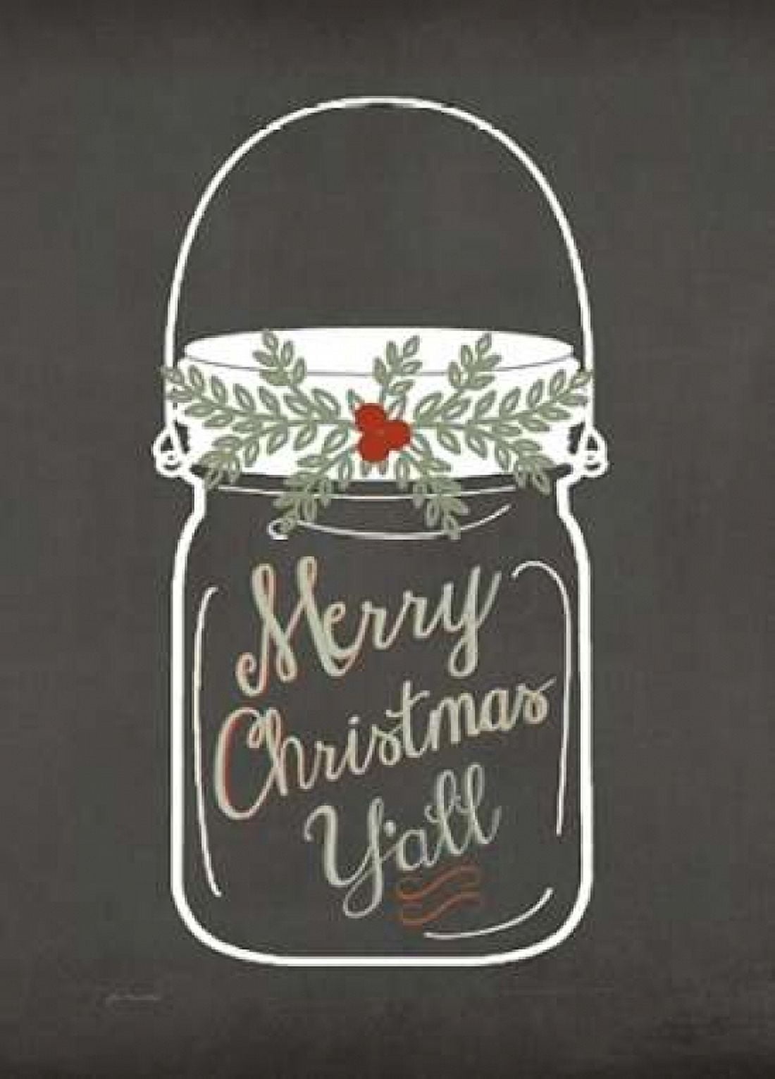 Posterazzi Merry Christmas Yall Canvas Art - Jo Moulton (18 x 24)