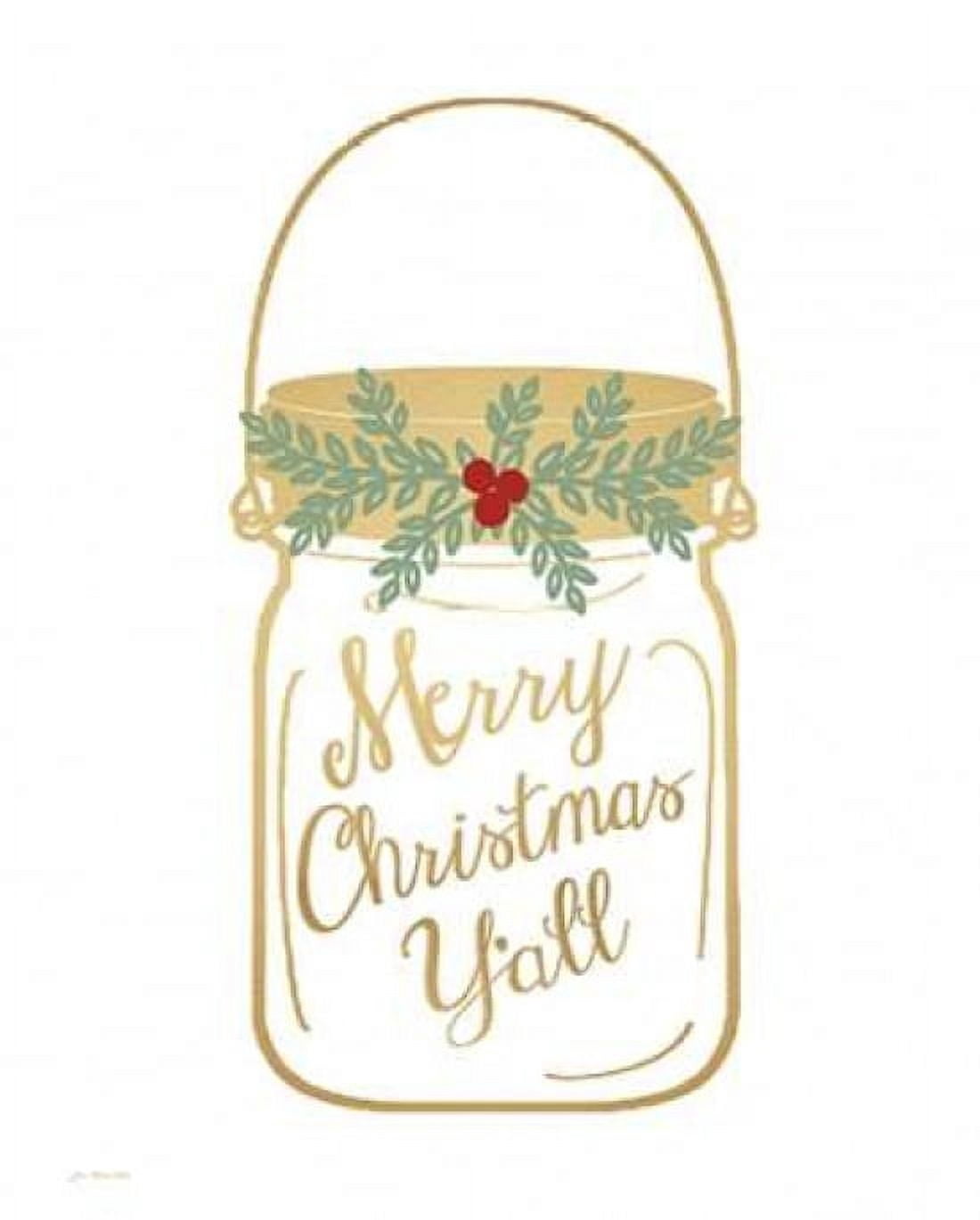Posterazzi Merry Christmas Yall Canvas Art - Jo Moulton (24 x 30)