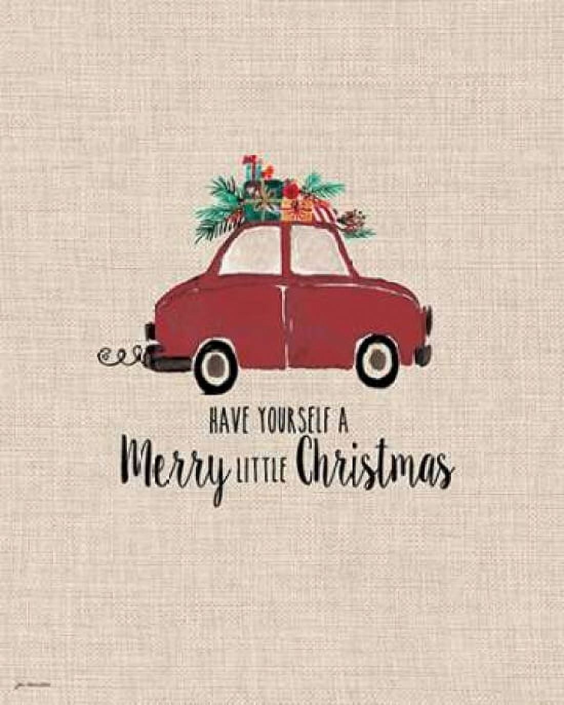 Posterazzi Merry Little Christmas Canvas Art - Jo Moulton (24 x 30)