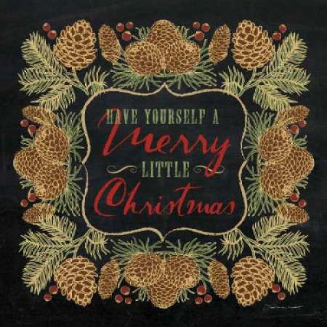 Posterazzi Merry Little Christmas Canvas Art - Stephanie Marrott (24 x 24)