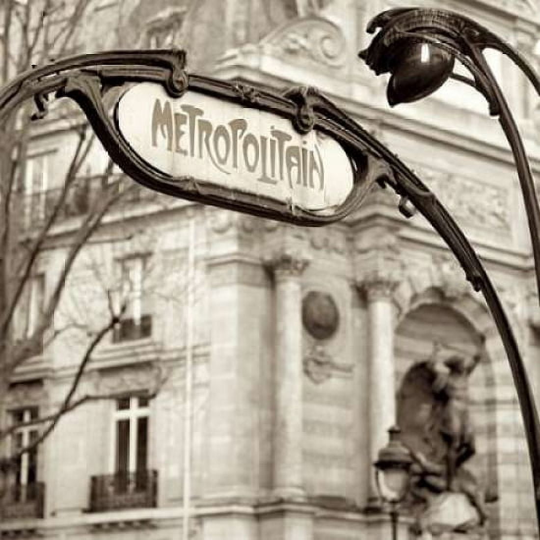 Posterazzi Metropolitain Paris Canvas Art - Alan Blaustein (24 x 24)